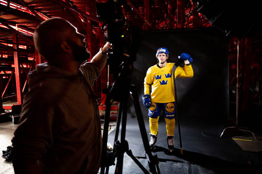 Max Friberg of the Swedish national ice hockey team