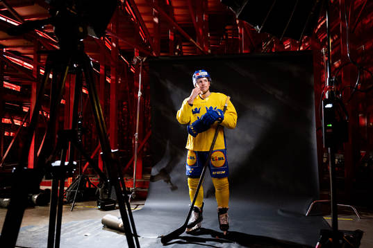 Max Friberg of the Swedish national ice hockey team