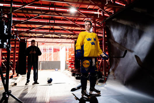 Mathias Bromé of the Swedish national ice hockey team
