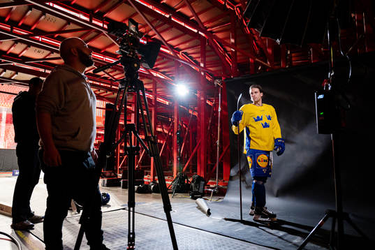 Mathias Bromé of the Swedish national ice hockey team