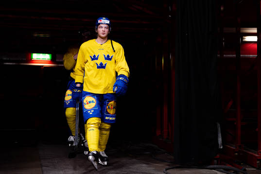 Calle Själin of the Swedish national ice hockey team