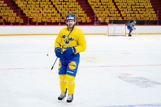 Anton Lindholm of the Swedish national ice hockey team