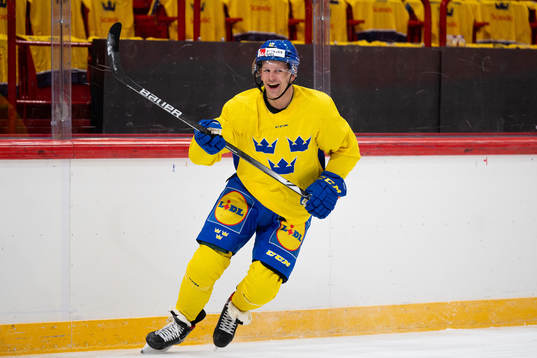 Max Friberg of the Swedish national ice hockey team