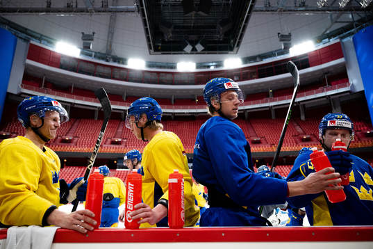 Max Friberg, Calle Själin and Filip Roos of the Swedish