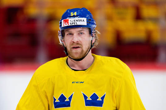 Anton Lindholm of the Swedish national ice hockey team