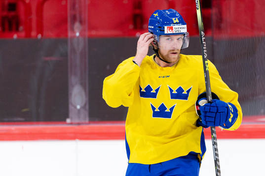 Anton Lindholm of the Swedish national ice hockey team