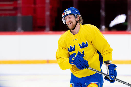 Anton Lindholm of the Swedish national ice hockey team