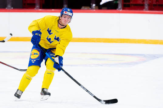 Calle Själin of the Swedish national ice hockey team