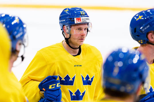 Lucas Wallmark of the Swedish national ice hockey team
