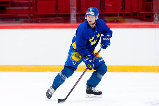 Jesper Pettersson of the Swedish national ice hockey team