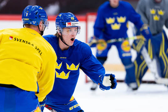 Jonatan Berggren of the Swedish national ice hockey team