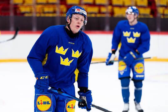 Fredrik Olofsson of the Swedish national ice hockey team