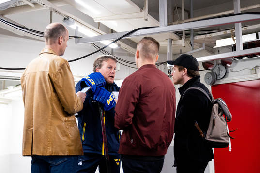 Head coach Johan Garpenlöv of the Swedish national ice