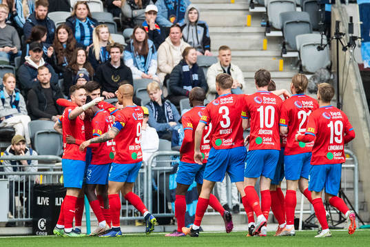 Helsingborgs spelare jublar