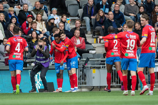 Helsingborgs Taha Ali jublar
