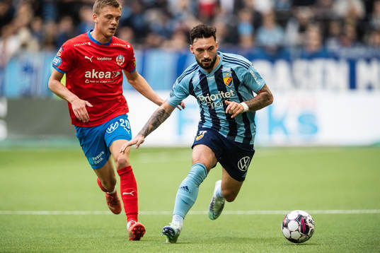 Djurgårdens Sead Haksabanovic och Helsingborgs Dennis