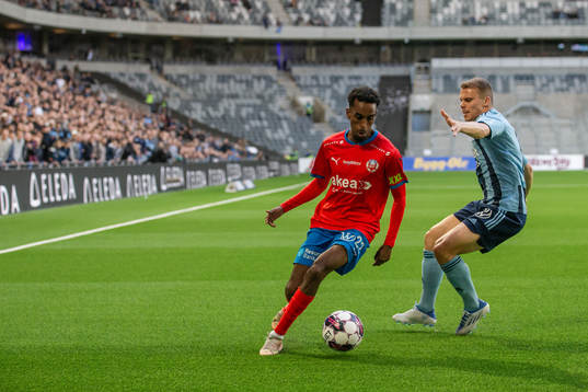Helsingborgs Taha Ali och Djurgårdens Elias Andersson