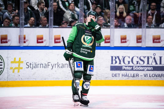 Färjestads Gustav Rydahl deppar