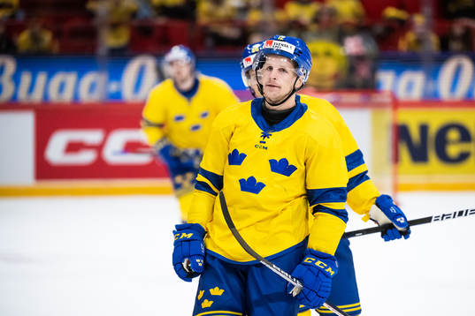 Max Friberg of Sweden looks dejected