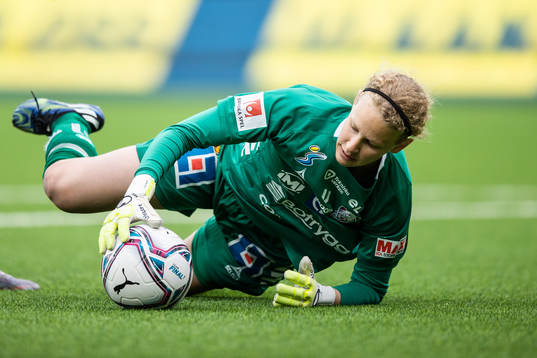 Linköpings  målvakt Cajsa Andersson
