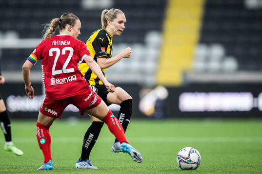 Häckens Elin Rubensson och Linköpings Olga Ahtinen