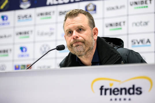 IFK Göteborgs tränare Mikael Stahre på presskonferensen