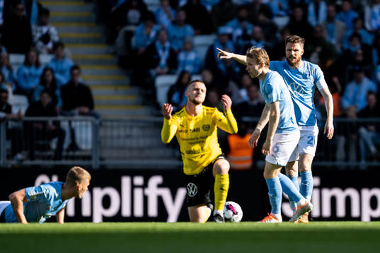 Malmö FFs Jonas Knudsen och Oscar Lewicki