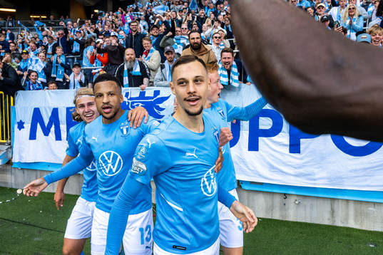 Malmö FFs Veljko Birmancevic jublar