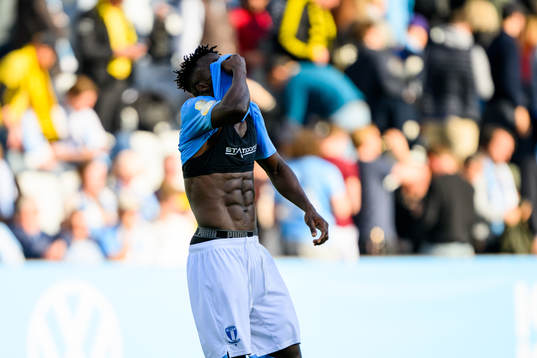 Malmö FFs Malik Abubakari deppar