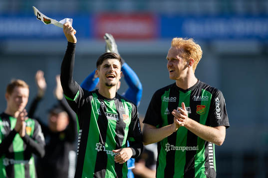 GAIS Emin Grozdanic och Viktor Krüger jublar
