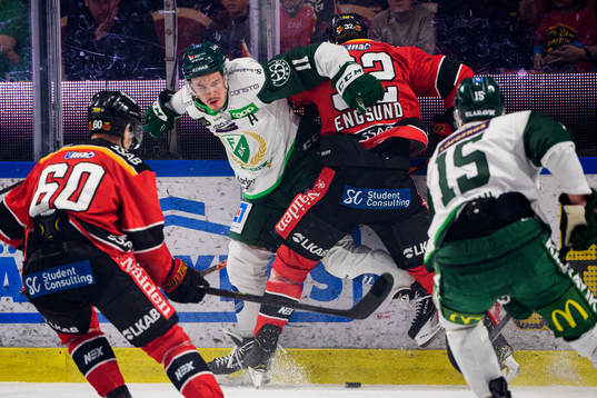 Färjestads Joakim Nygård och Luleås Oscar Engsund