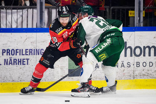 Luleås Einar Emanuelsson och Färjestads Mattias Göransson