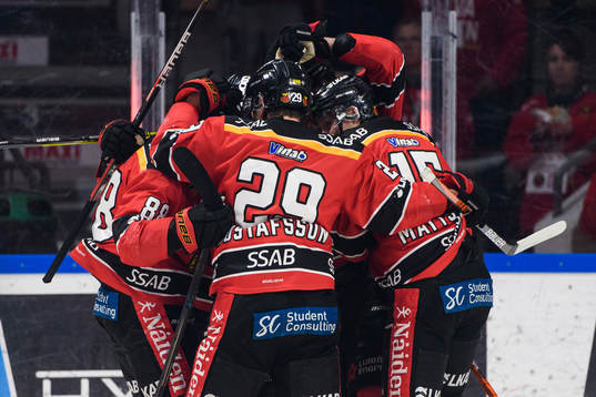 Luleås spelare jublar