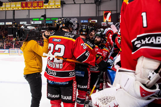 Luleås spelare jublar