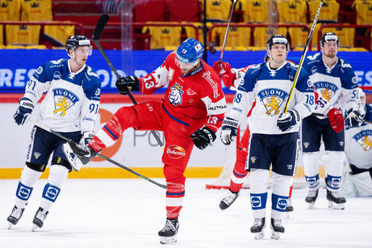 Jiri Smejkal of Czech Republic celebrates the 0-2 goal