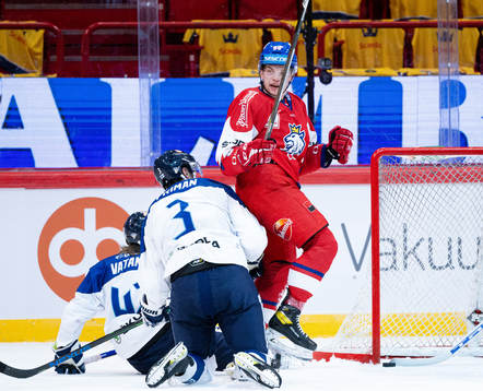 Matej Blümel of Czech Republic celebrates the 0-1 goal