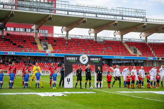 Skylt med Unibets logga