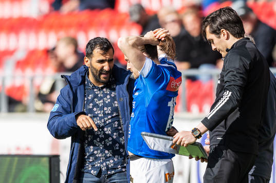 Norrbys manager Mak Lind och Nino Osmanagic