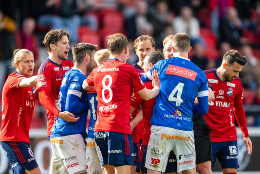 Bråk mellan Östers och Norrbys spelare