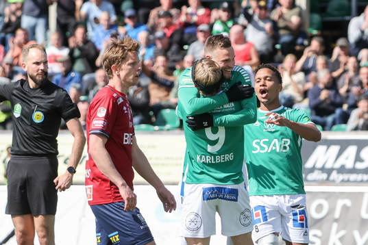 Brages Douglas Karlberg och Niklas Söderberg jublar
