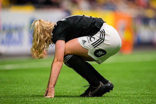 Synne Amdahl Brønstad of Rosenborg looks dejected