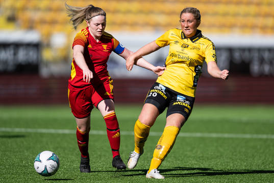 Tabergs  Nathalie Almgren och Elfsborgs Ebba Johansson