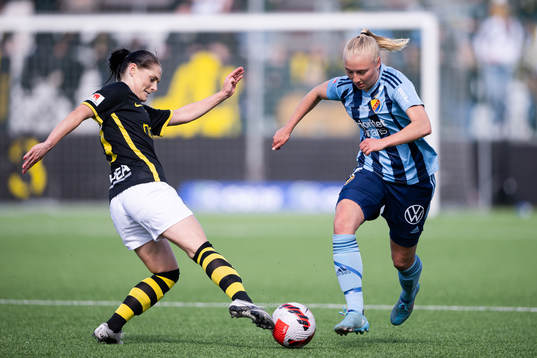 s Linda Hallin och Djurgårdens StinaLisa Johansson