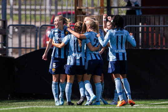 Djurgårdens Sara Olai , Tilde Lindwall , Tove Almqvist och