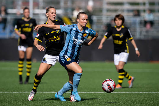 s Agnes Nyberg och Djurgårdens Tove Almqvist