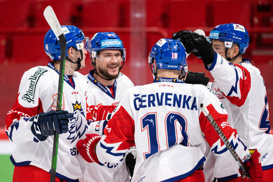 Tomas Kundratek of Czech Republic celebrates the 0-1 goal