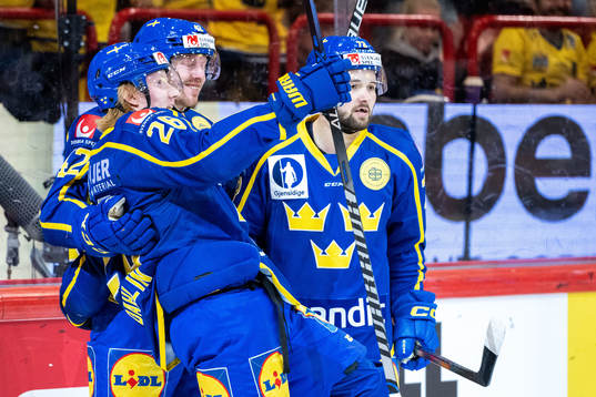 Rasmus Dahlin, Joakim Nordström and Emil Bemström of
