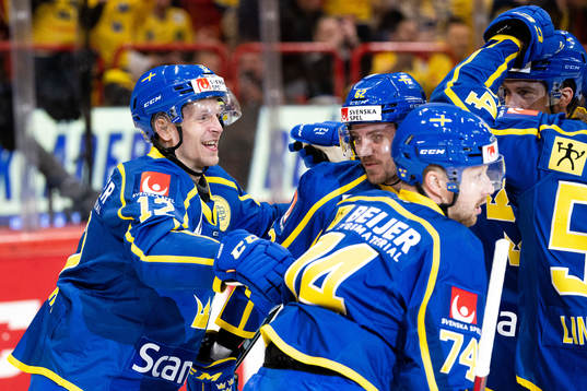 Max Friberg of Sweden celebrates the 1-0 goal