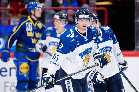 Markus Nurmi of Finland looks dejected