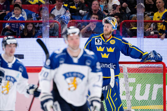 Goalkeeper Magnus Hellberg of Sweden looks dejected